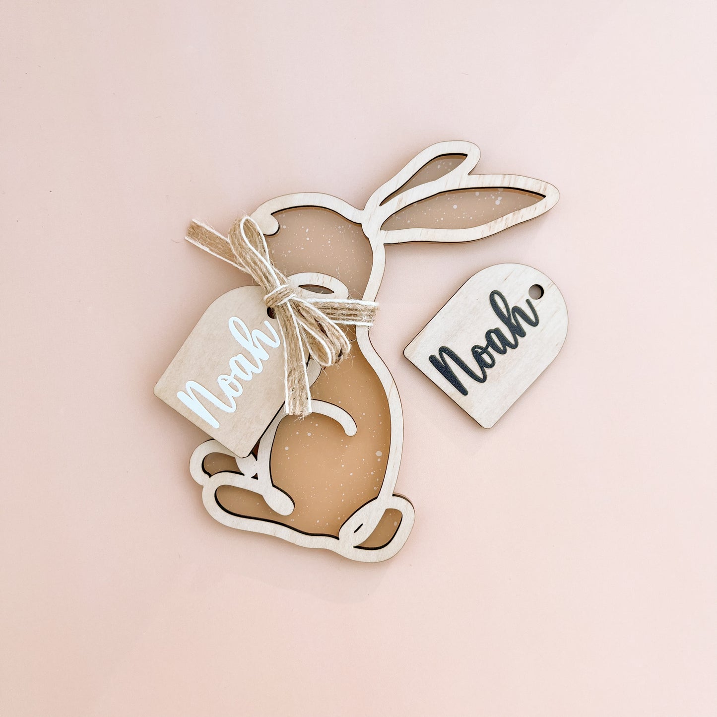 Easter Basket Tag - Style #3 | PERSONALISED | Multiple Colour or Pattern Choices