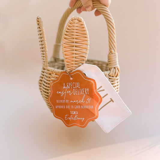 EASTER ACRYLIC + FABRIC GIFT TAG SET | Personalised | Multiple Customisation Options