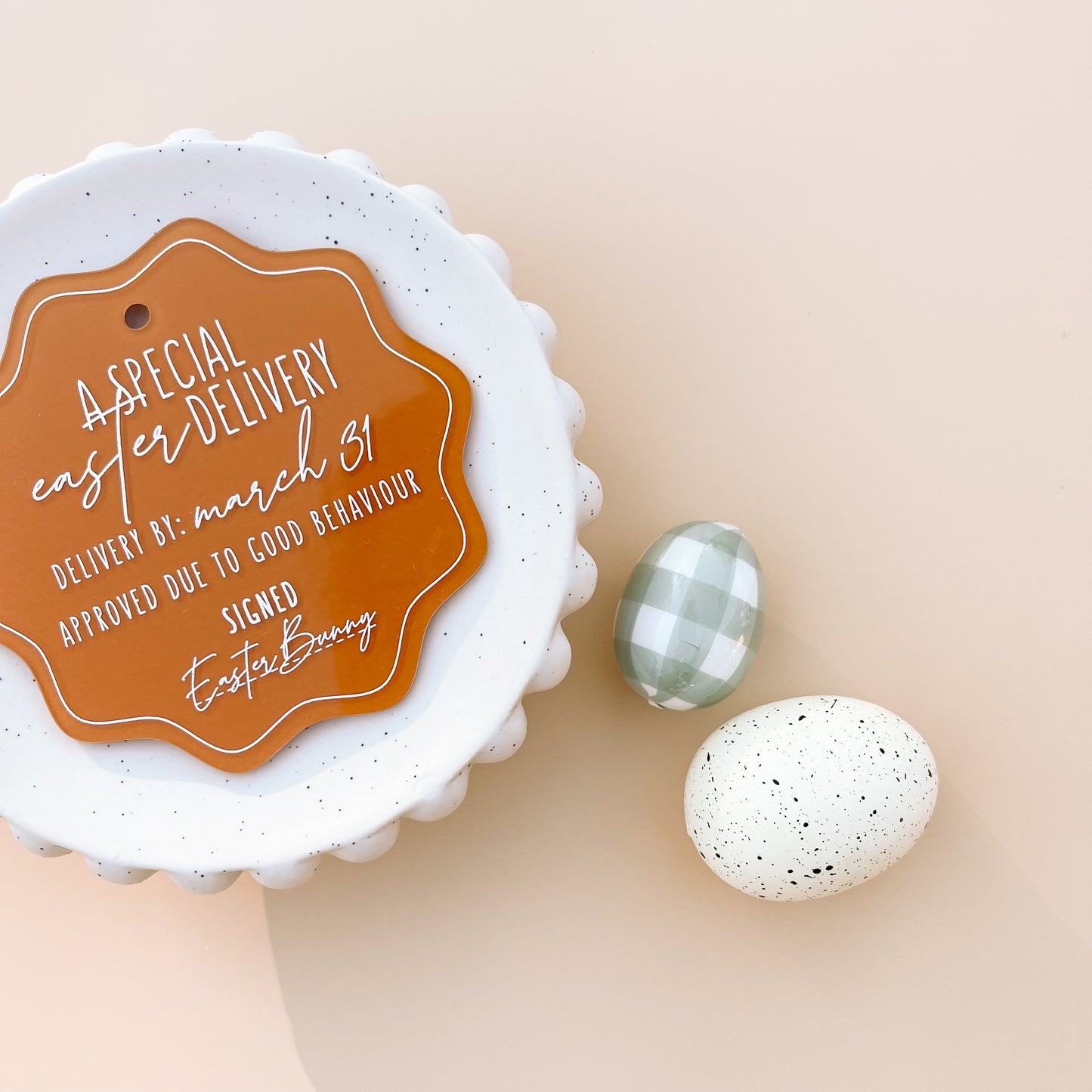EASTER DELIVERY TAG | Multiple Colour or Pattern Options