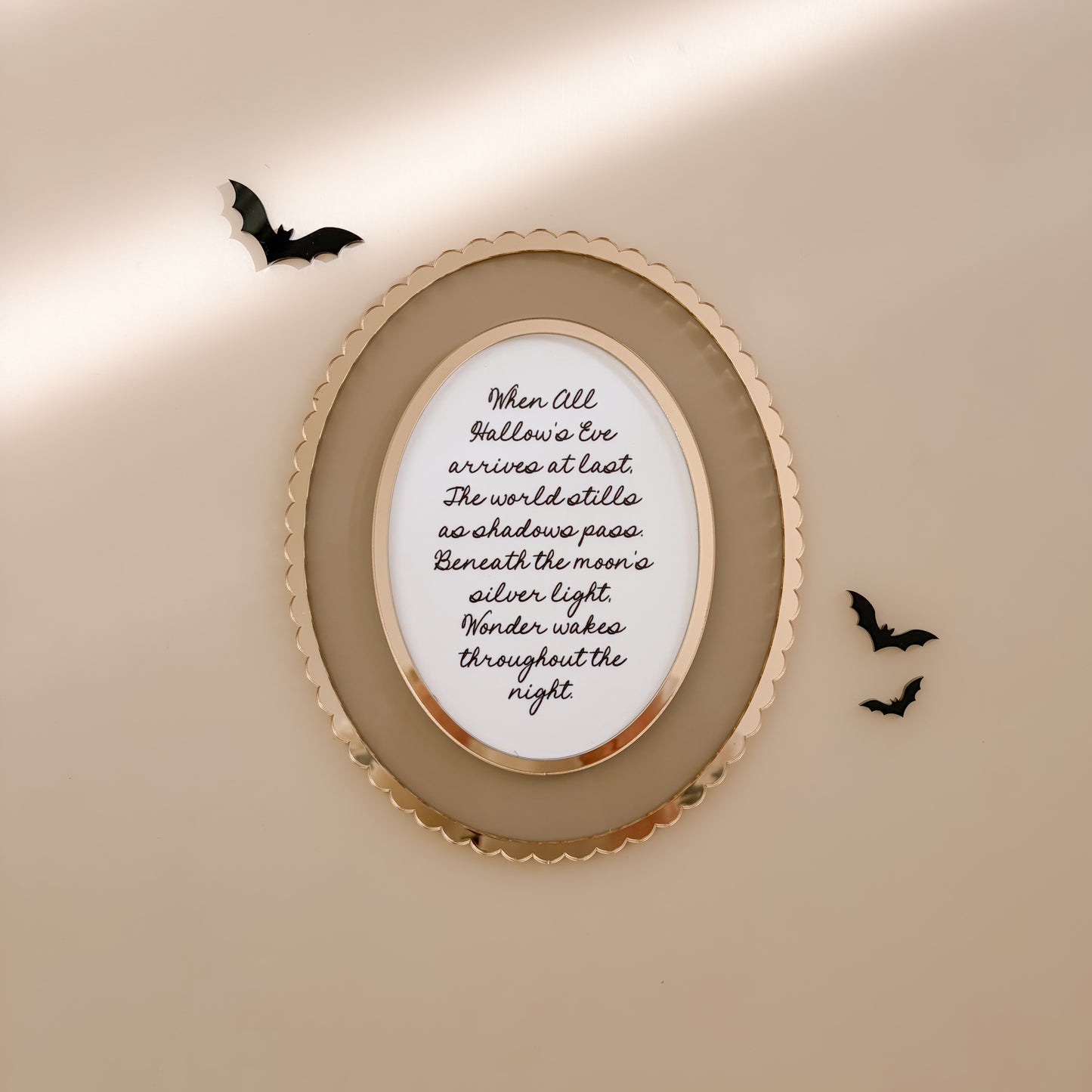 Halloween Quote Decor Print | Customise Colour/Pattern