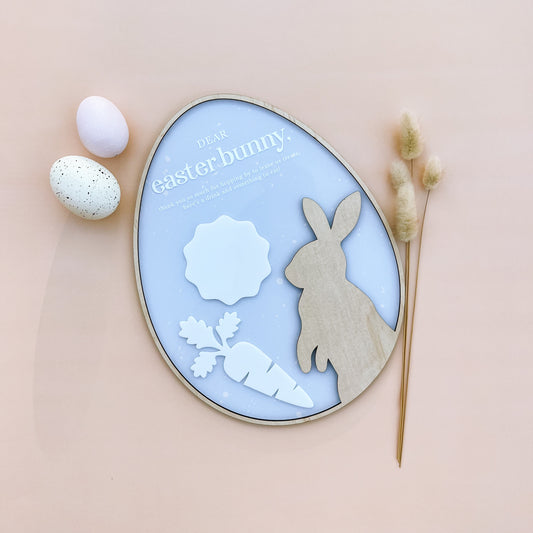 EASTER BUNNY SNACK PLATE | Multiple Colour or Pattern Choices | Personalisation Option