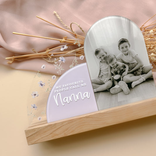 LARGE PHOTO, NOTE & STAND SET with Pattern | Personalised & Customisable