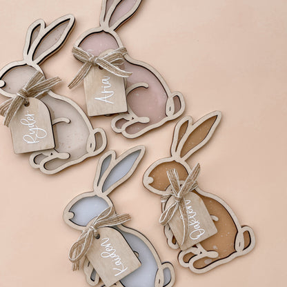 Easter Basket Tag - Style #3 | PERSONALISED | Multiple Colour or Pattern Choices