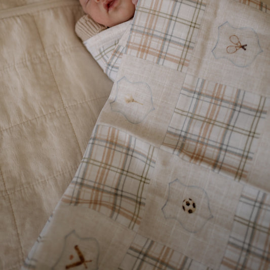 Old Sport Swaddle | Organic Cotton Muslin Wrap