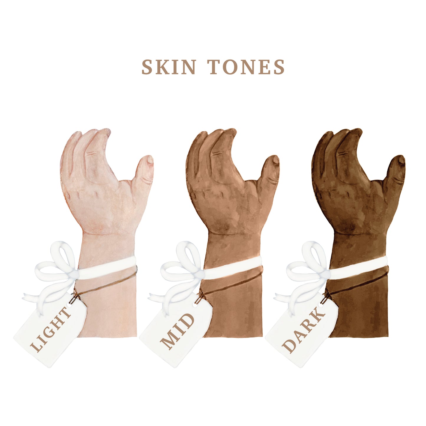 FAMILY HANDS Keepsake Plaque | 3 SKIN TONES + Customisation Options