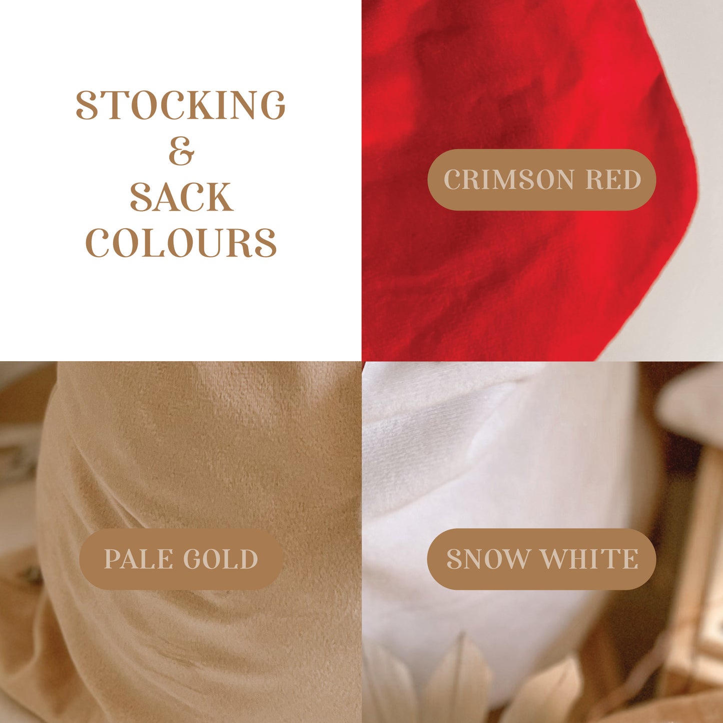 Personalised Velvet Christmas Santa Sack | 3 Sack Colours