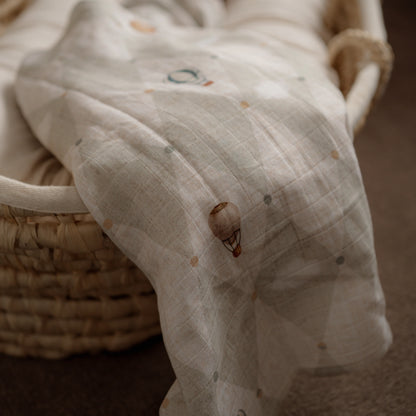 Up & Away Swaddle | Organic Cotton Muslin Wrap