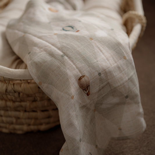 Up & Away Swaddle | Organic Cotton Muslin Wrap