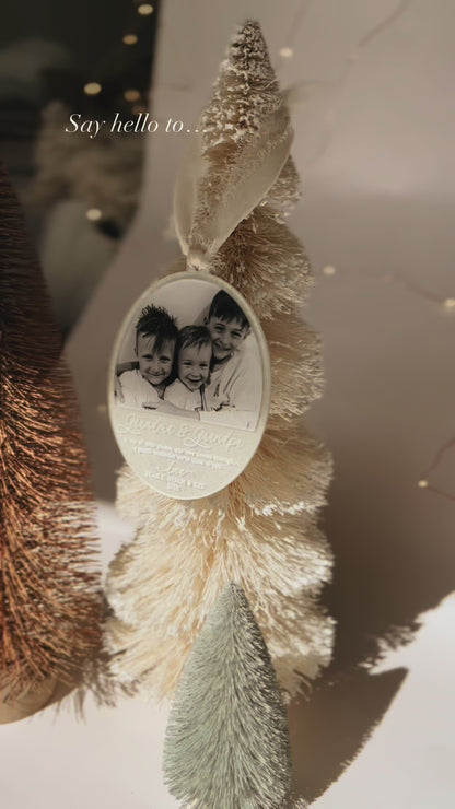 Voice Message or Video Keepsake Christmas Ornament | Multiple Customisation Options