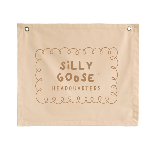 FABRIC BANNER - Silly Goose Headquarters | 4 Colour Options