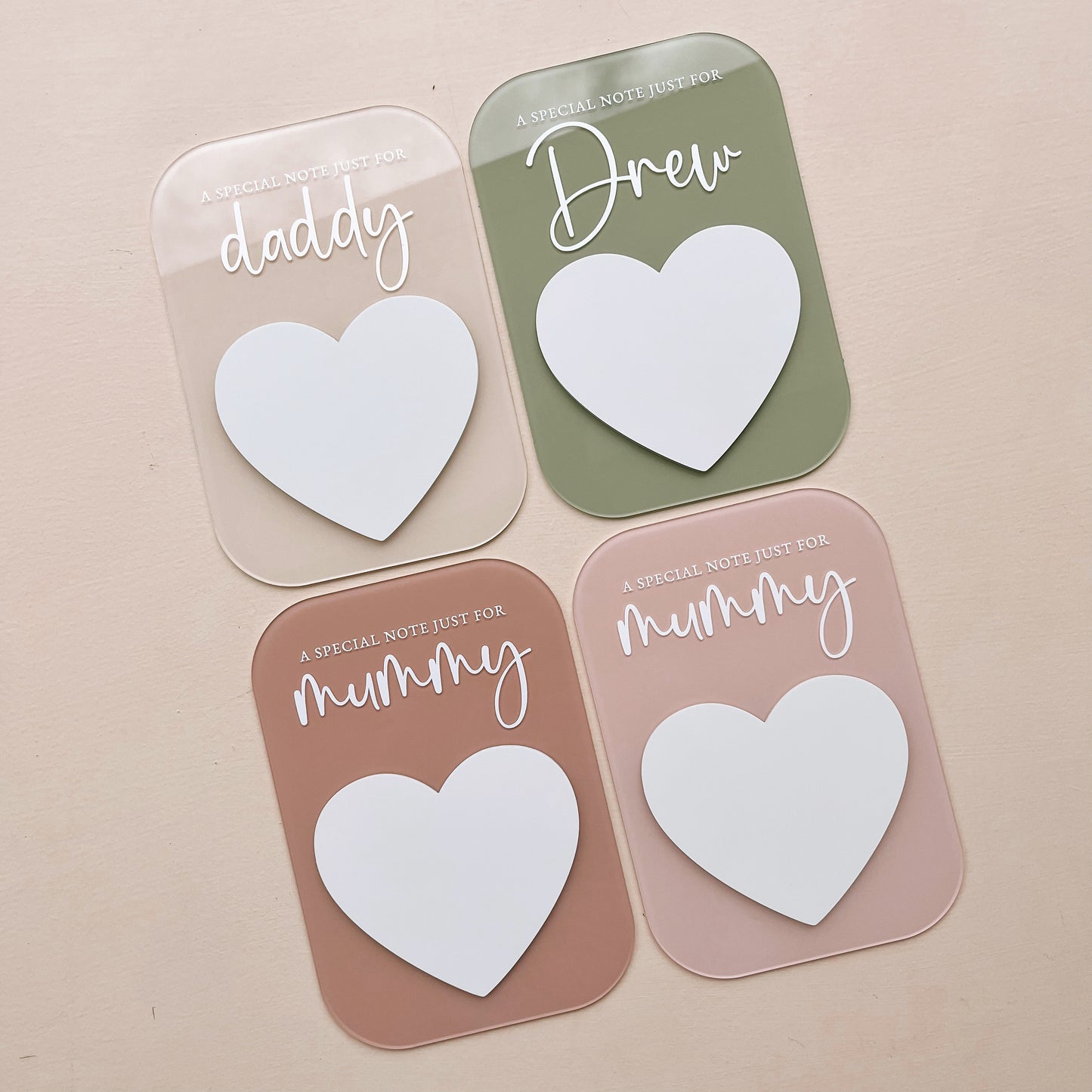 'A Special Note' Magnetic Plaque | Multiple Colour & Pattern Choices + FREE Whiteboard Marker