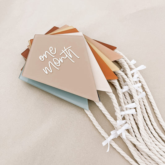 KITE Acrylic Milestone Set | Multiple Colourway Choices