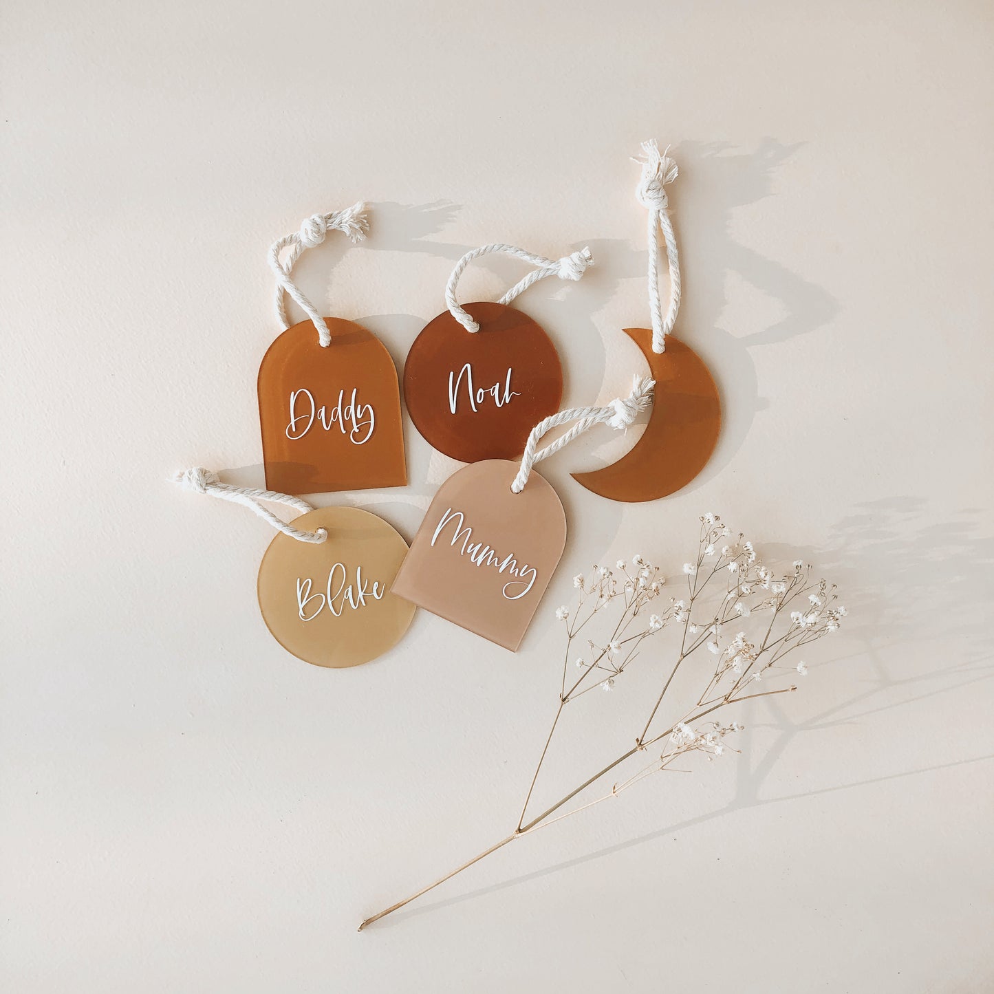 PERSONALISED ORNAMENT | 5 Shapes | Multiple Colour Options