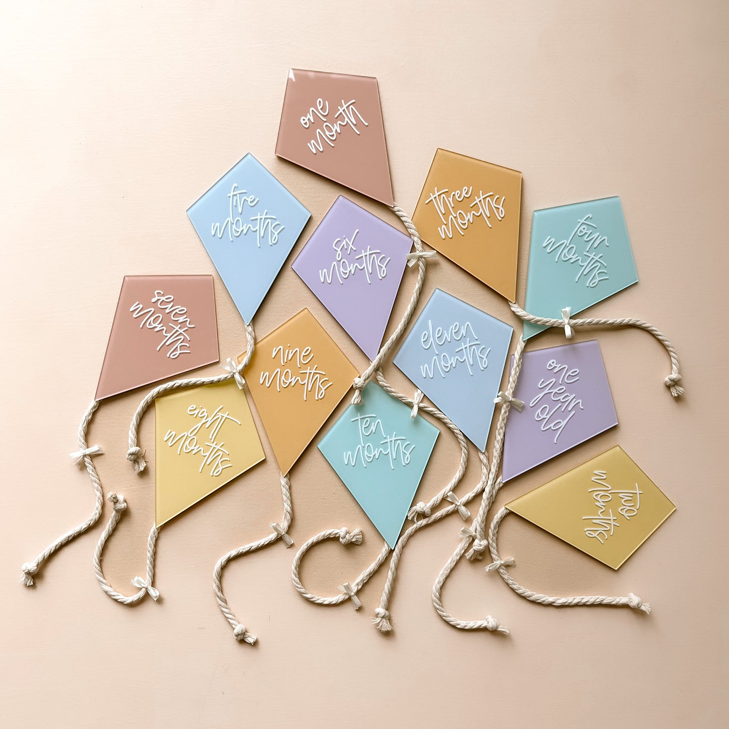 KITE Acrylic Milestone Set | Multiple Colourway Choices