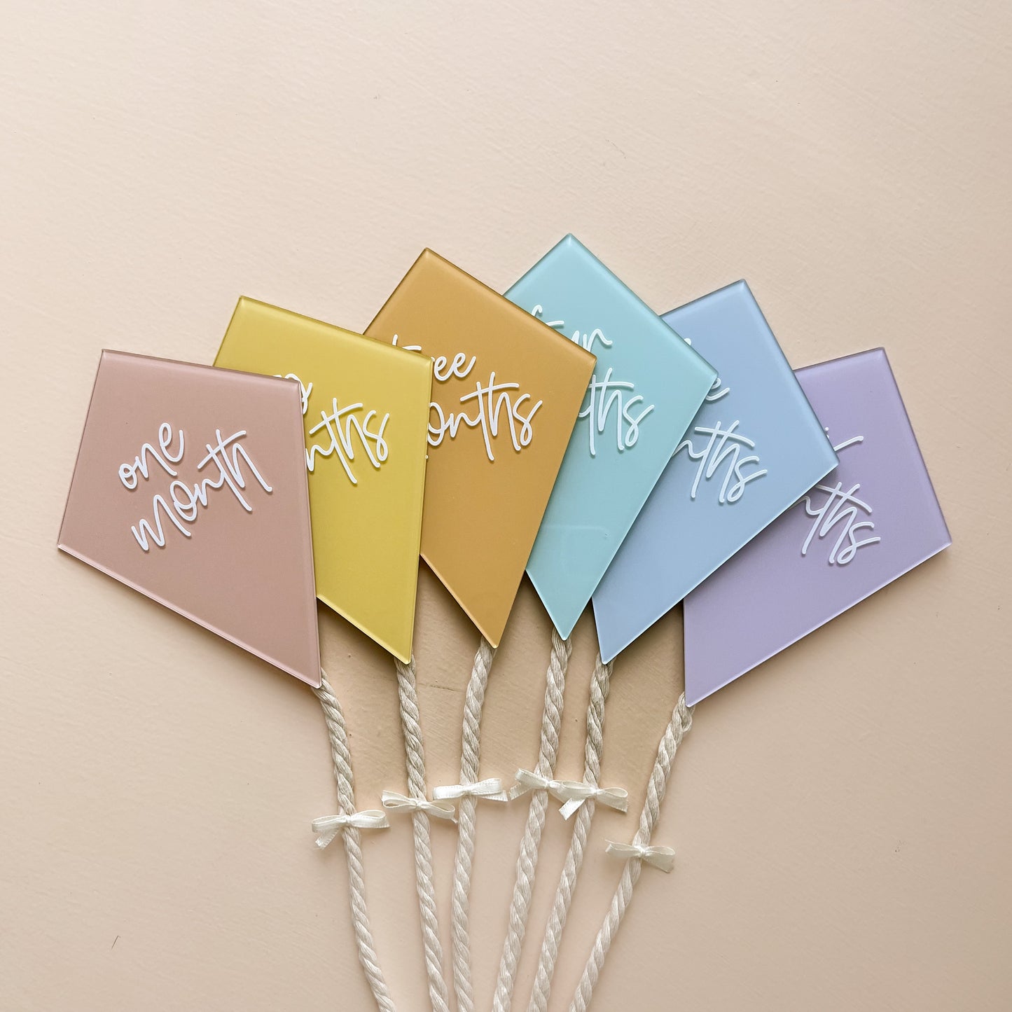 KITE Acrylic Milestone Set | Multiple Colourway Choices