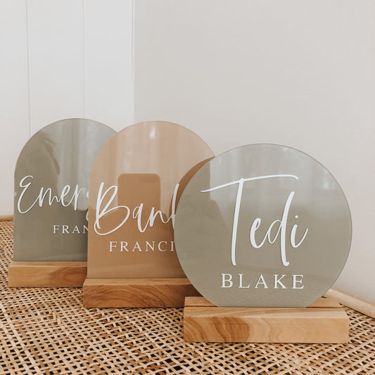 Timber Plaque Stand | RECTANGLE