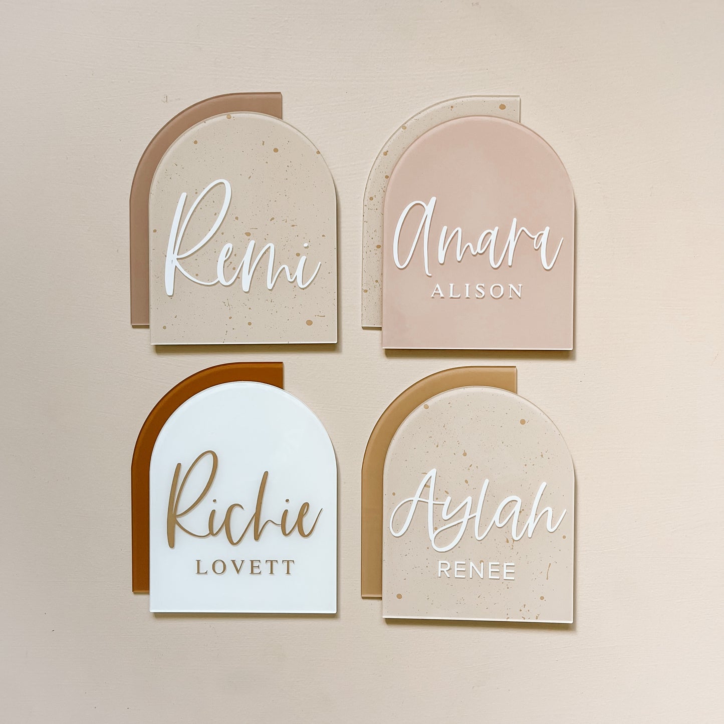 PERSONALISED Double Arch | Multiple Colour + Pattern Options