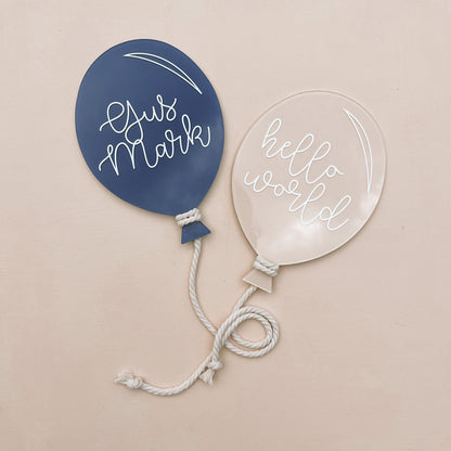BALLOON Birth Announcement | CUSTOMISE | Multiple Greetings, Colours & Patterns