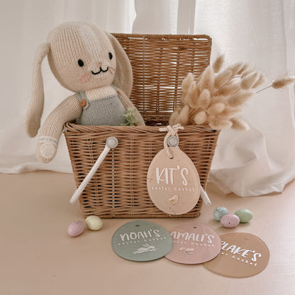 Easter Basket Tag - Style #1 | PERSONALISED | Multiple Colour Choices