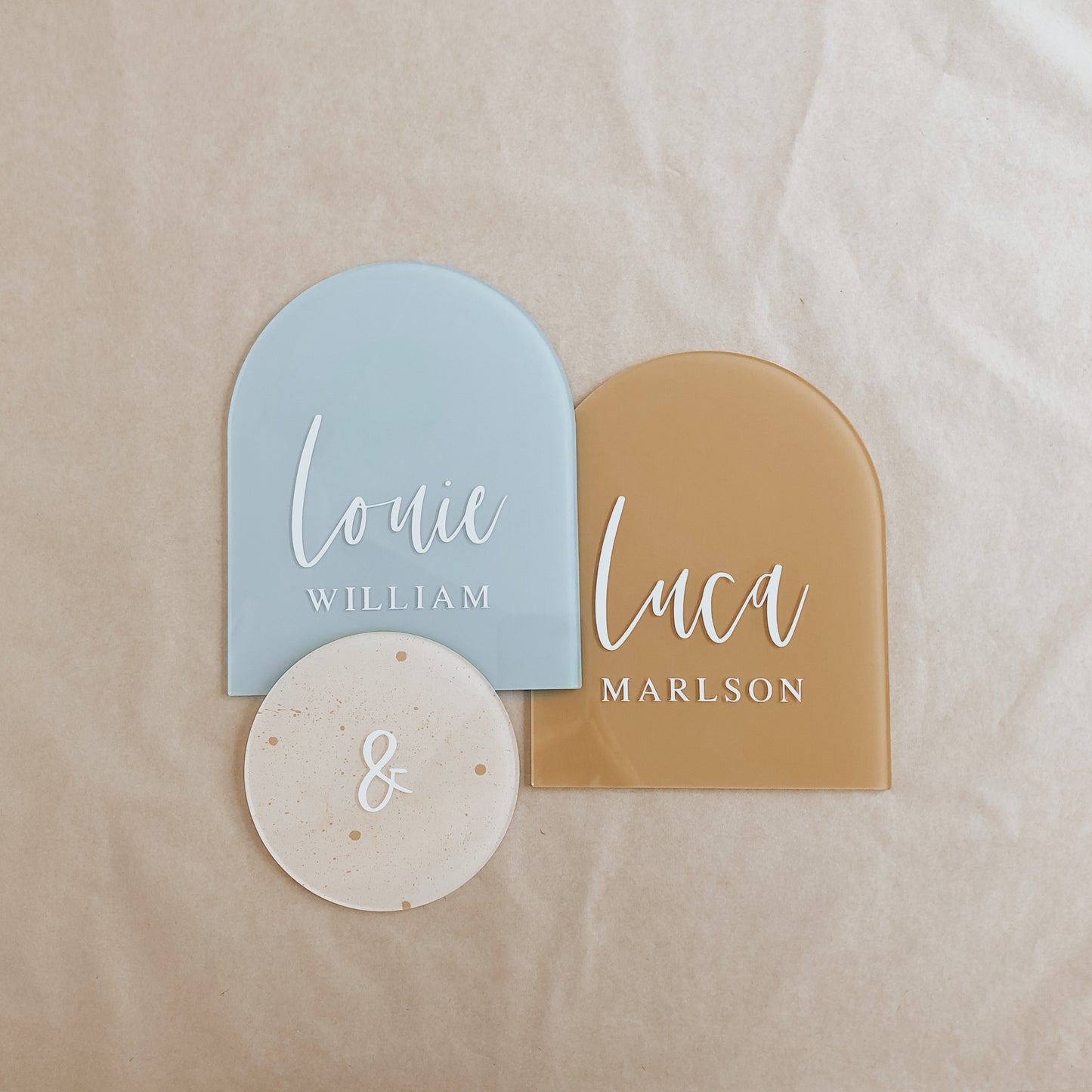 PERSONALISED Disc or Arch | SMALL | Multiple Colour + Pattern Options