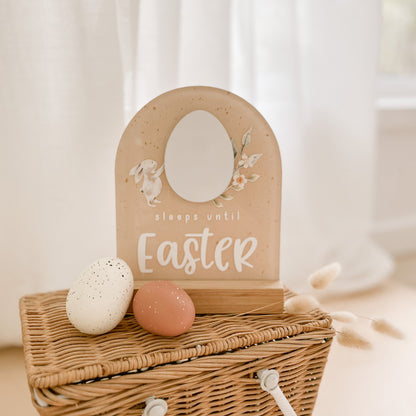 'Sleeps Until Easter' Countdown Plaque | Multiple Colour Choices + FREE Whiteboard Marker