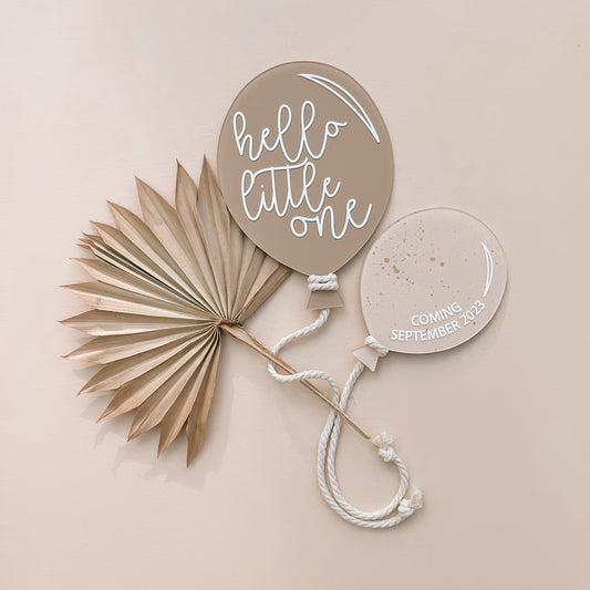 Announcement Balloon SET | Small + Large | Multiple Colour Options