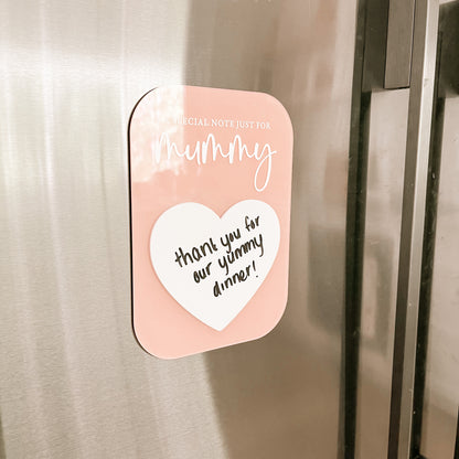 'A Special Note' Magnetic Plaque | Multiple Colour & Pattern Choices + FREE Whiteboard Marker