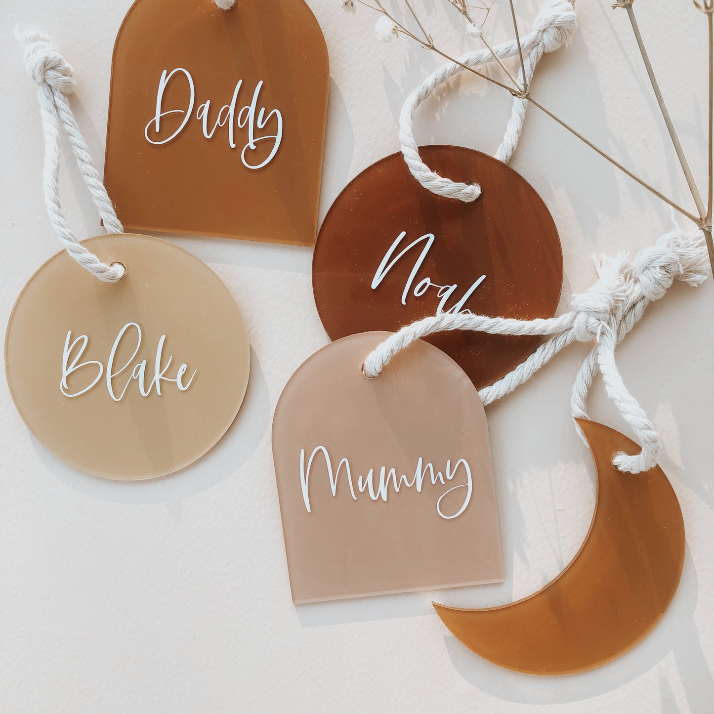 PERSONALISED ORNAMENT | 5 Shapes | Multiple Colour Options