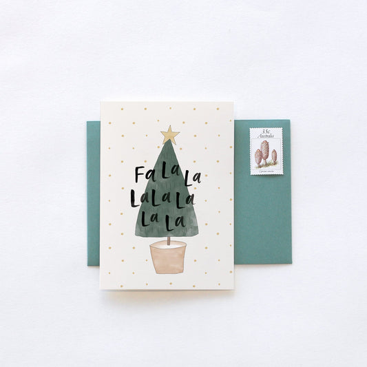 Fa La La ~ Christmas Tree | Greeting Card
