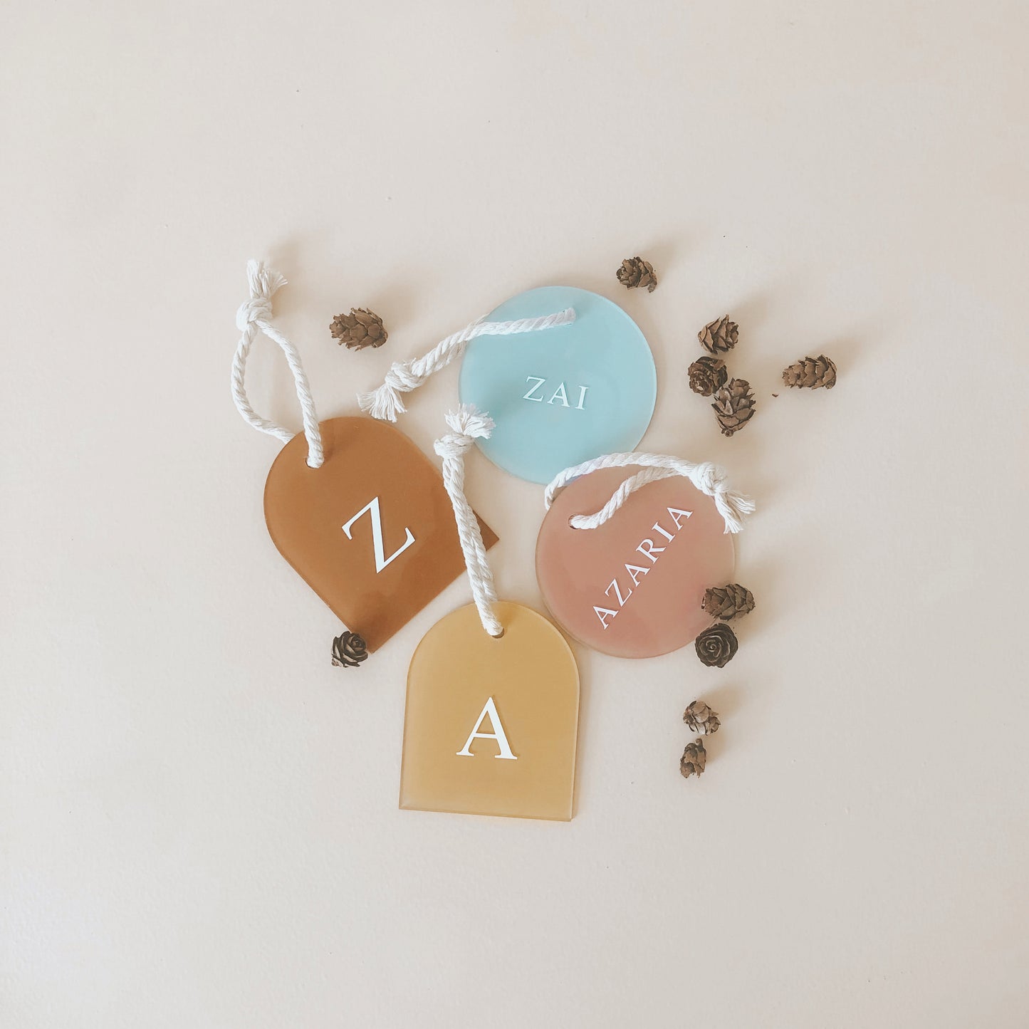 PERSONALISED ORNAMENT | 5 Shapes | Multiple Colour Options