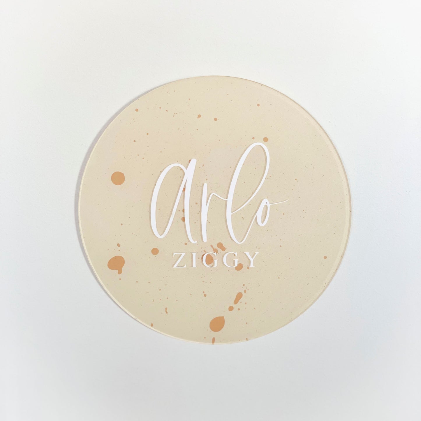 PERSONALISED Disc or Arch | SMALL | Multiple Colour + Pattern Options